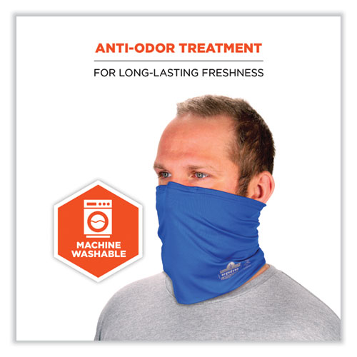 Picture of Chill-Its 6489 2-Layer Cooling Performance Knit Multi-Band, Polyester/Spandex, Large/X-Large, Blue