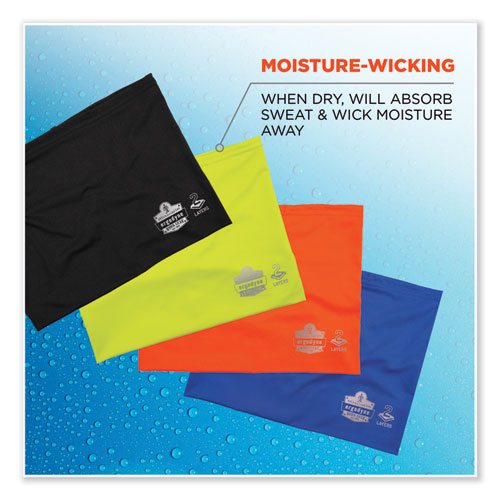 Picture of Chill-Its 6489 2-Layer Cooling Performance Knit Multi-Band, Polyester/Spandex, 2X-Large/3X-Large, Black