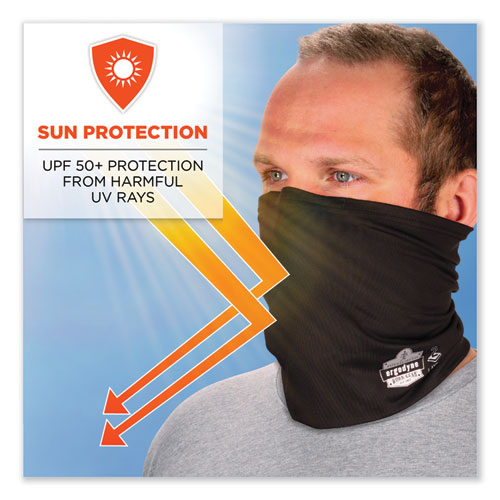 Picture of Chill-Its 6489 2-Layer Cooling Performance Knit Multi-Band, Polyester/Spandex, 2X-Large/3X-Large, Black