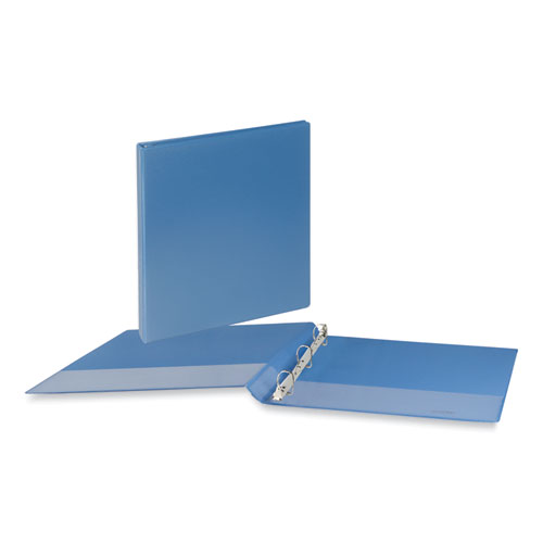 Picture of Slant D-Ring View Binder, 3 Rings, 1" Capacity, 11 x 8.5, Light Blue
