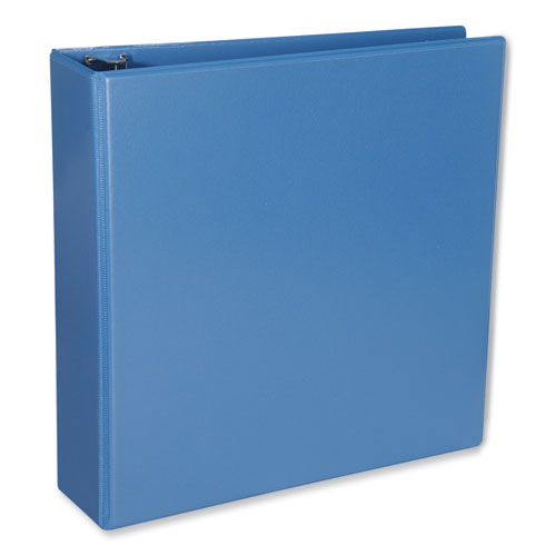 Picture of Slant D-Ring View Binder, 3 Rings, 2" Capacity, 11 x 8.5, Light Blue