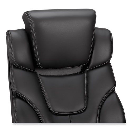 Picture of Alera Maurits Highback Chair, Supports Up to 275 lb, Black Seat/Back, Chrome Base