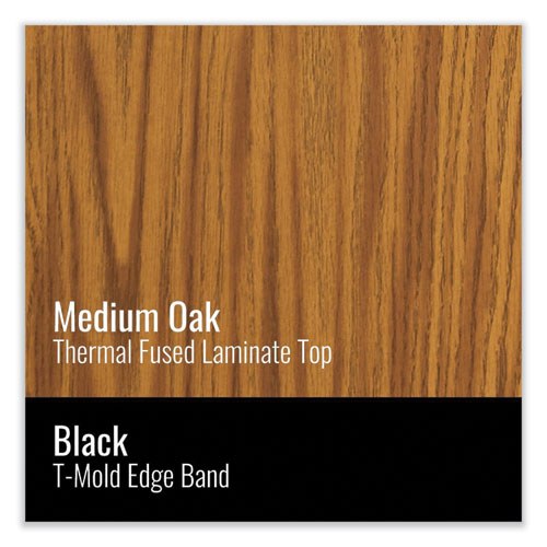 Picture of Height-Adjustable Activity Tables, Rectangular, 60w x 30d x 19h, Medium Oak, 4/Pallet