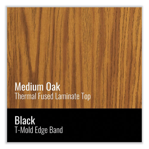 Picture of Height-Adjustable Activity Tables, Rectangular, 48w x 24d x 10h, Medium Oak, 4/Pallet