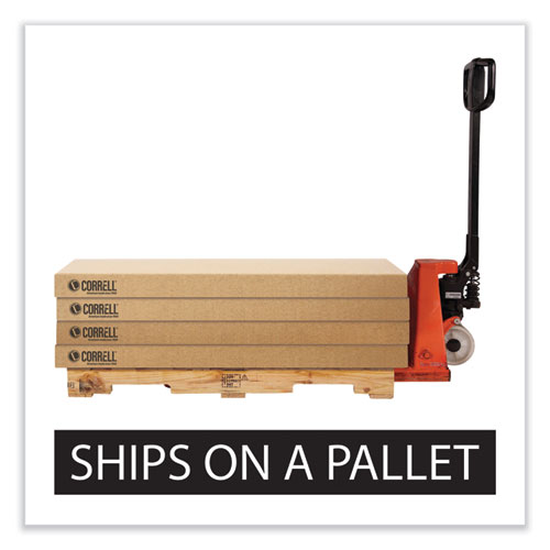 Picture of Height-Adjustable Activity Tables, Rectangular, 60w x 30d x 19h, Medium Oak, 4/Pallet