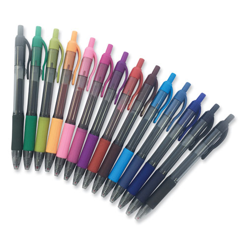 Picture of Sarasa Dry Gel X20 Gel Pen, Retractable, Medium 0.7 mm, Assorted Ink and Barrel Colors, 14/Pack