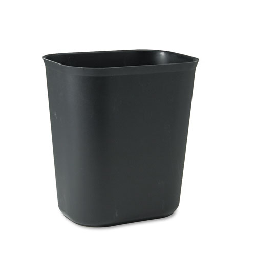 Fiberglass+Wastebasket%2C+3.5+gal%2C+Fiberglass%2C+Black
