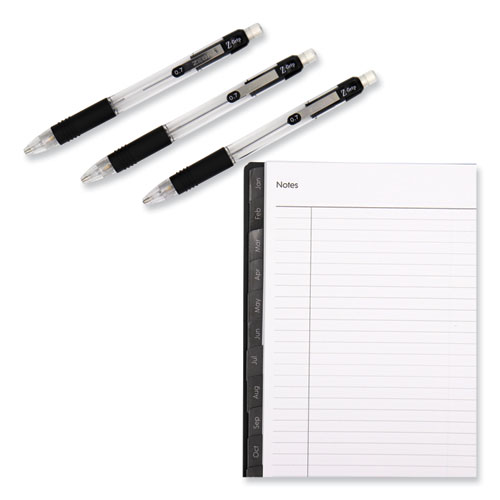 Picture of Z-Grip Max Mechanical Pencil, 0.7 mm, HB (#2), Black Lead, Black/Silver Barrel, Dozen