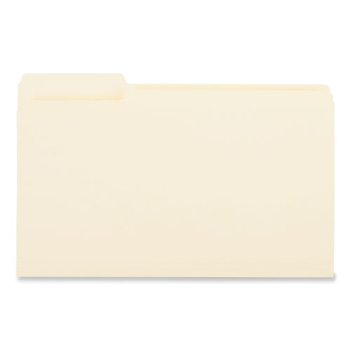 Picture of Top Tab File Folders, 1/3-Cut Tabs: Left Position, Legal Size, 0.75" Expansion, Manila, 100/Box