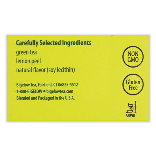 Picture of Green Tea with Lemon, Lemon, 0.34 lbs, 28/Box