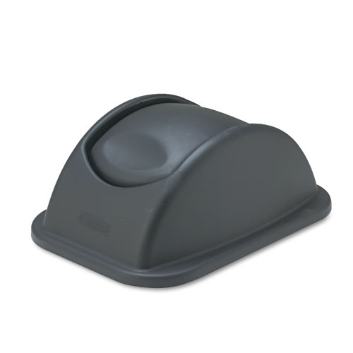 Picture of Rectangular Free-Swinging Plastic Lids, Black