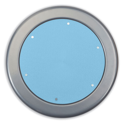 Picture of 6800 Series Height Adjustable Metal Seat Stool, Supports Up to 300 lb, 18" to 24" Seat Height, Blueberry Seat/Black Base