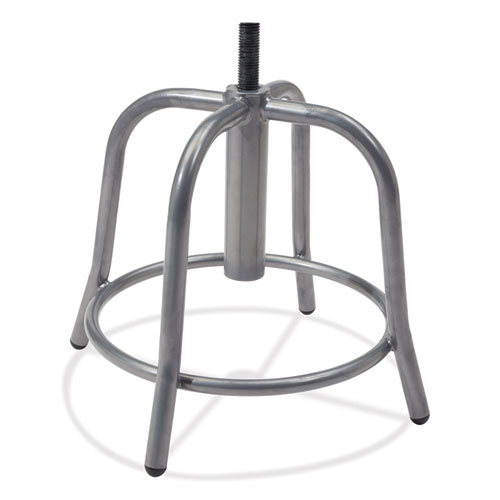 Picture of 6800 Series Height Adjustable Fabric Padded Swivel Stool, Supports 300 lb, 18" to 25" Seat Height, Charcoal Seat/Gray Base