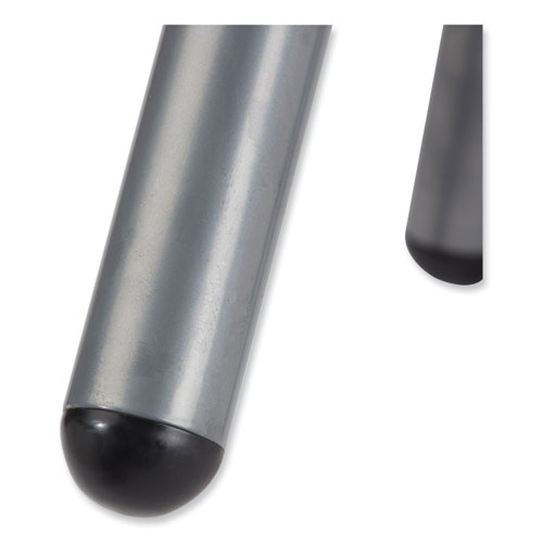 Picture of 6800 Series Height Adjustable Fabric Padded Seat Stool, Supports 300 lb, 18" to 25" Seat Height, Cobalt Blue Seat/Gray Base