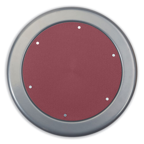 Picture of 6800 Series Height Adjustable Metal Seat Stool, Supports Up to 300 lb, 18" to 24" Seat Height, Burgundy Seat, Black Base