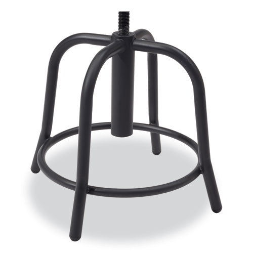 Picture of 6800 Series Height Adjustable Metal Seat Stool, Supports Up to 300 lb, 18" to 24" Seat Height, Persian Blue Seat/Black Base