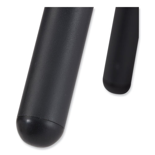 Picture of 6800 Series Height Adjustable Fabric Seat Stool, Supports Up to 300 lb, 18" to 25" Seat Height, Charcoal Seat/Black Base