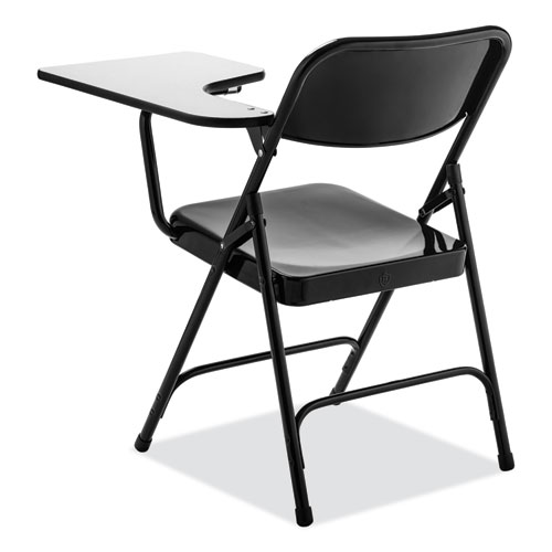 Picture of 5200 Series Left-Side Tablet-Arm Folding Chair, Supports 480 lb, 17.25" Seat Height, Black, 2/Carton
