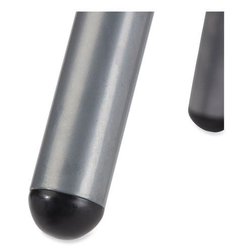 Picture of 6800 Series Height Adjustable Fabric Padded Swivel Stool, Supports 300 lb, 18" to 25" Seat Height, Charcoal Seat/Gray Base