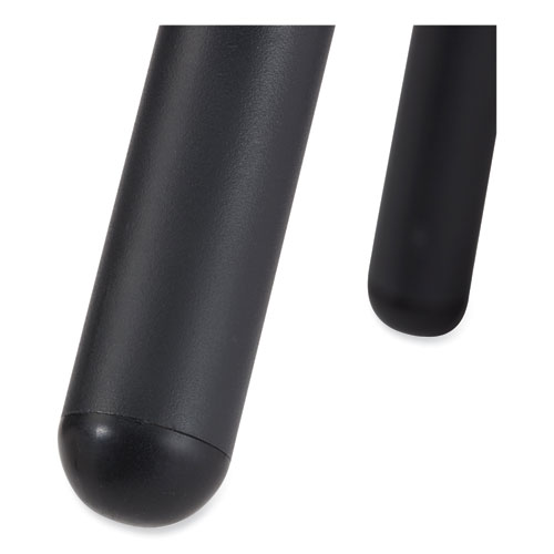 Picture of 6800 Series Height Adjustable Metal Seat Stool, Supports Up to 300 lb, 18" to 24" Seat Height, Persian Blue Seat/Black Base