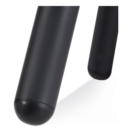 Picture of 6800 Series Height Adjustable Wood Seat Swivel Stool, Supports Up to 300 lb, 19" to 25" Seat Height, Maple Seat/Black Base