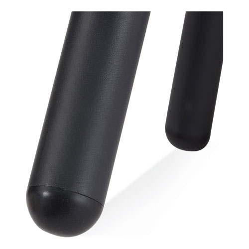 Picture of 6800 Series Height Adjustable Fabric Seat Swivel Stool, Supports Up to 300 lb, 18" to 25" Seat Height, Black Seat/Base