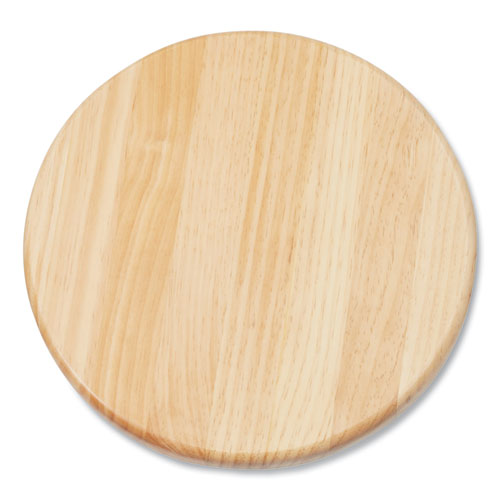 Picture of 6800 Series Height Adjustable Wood Seat Swivel Stool, Supports Up to 300 lb, 19" to 25" Seat Height, Maple Seat, Gray Base