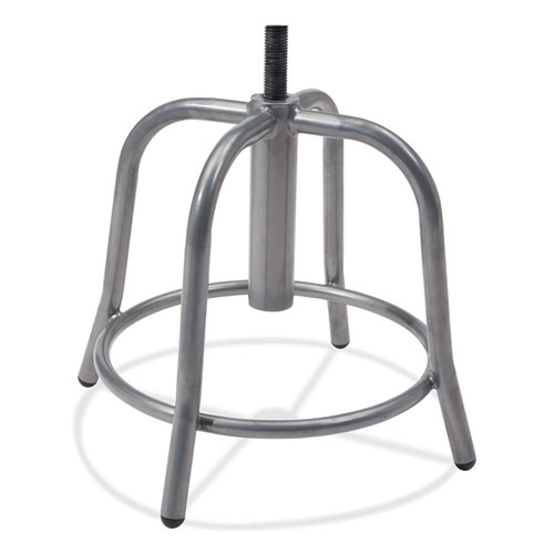 Picture of 6800 Series Height Adjustable Metal Seat Stool, Supports Up to 300 lb, 18" to 24" Seat Height, Blueberry Seat, Gray Base