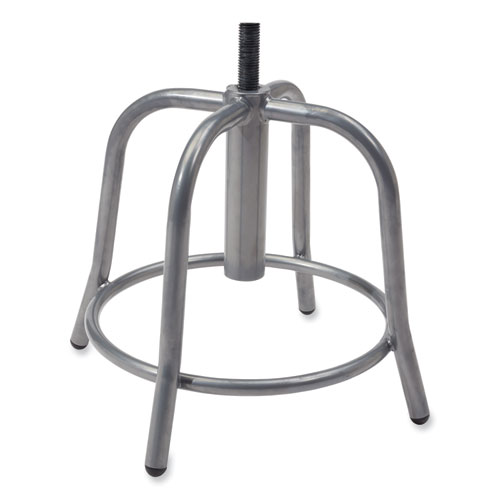 Picture of 6800 Series Height Adjustable Fabric Padded Seat Stool, Supports 300 lb, 18" to 25" Seat Height, Cobalt Blue Seat/Gray Base