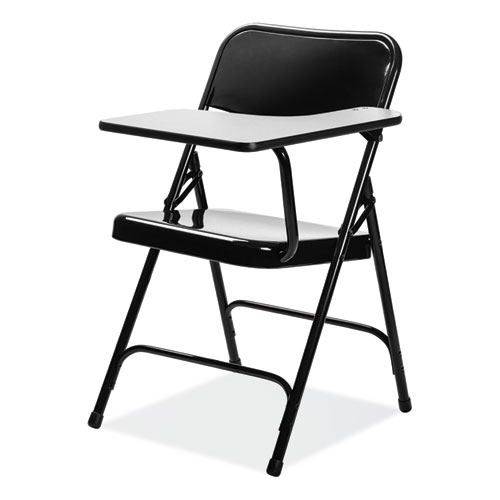 Picture of 5200 Series Left-Side Tablet-Arm Folding Chair, Supports 480 lb, 17.25" Seat Height, Black, 2/Carton
