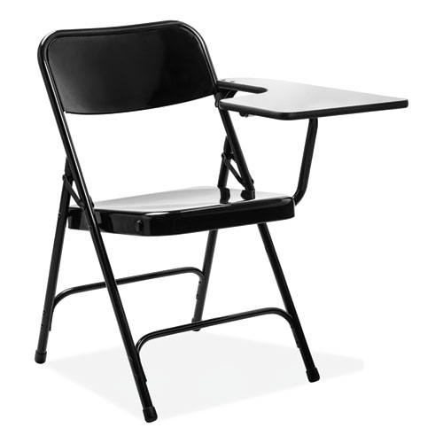 Picture of 5200 Series Left-Side Tablet-Arm Folding Chair, Supports 480 lb, 17.25" Seat Height, Black, 2/Carton