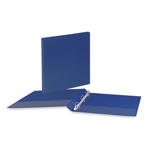 Picture of Slant D-Ring View Binder, 3 Rings, 1.5" Capacity, 11 x 8.5, Navy Blue