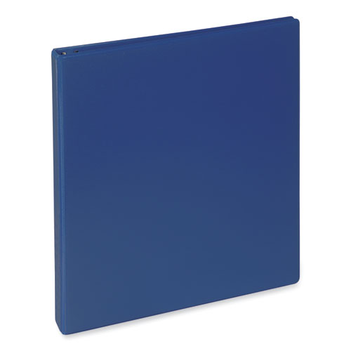 Picture of Slant D-Ring View Binder, 3 Rings, 1.5" Capacity, 11 x 8.5, Navy Blue