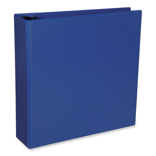 Picture of Slant D-Ring View Binder, 3 Rings, 2" Capacity, 11 x 8.5, Navy Blue