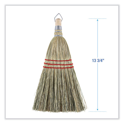 Picture of Corn Whisk Broom, Corn Fiber Bristles, 9" Bristle Length, Yellow, 12/Carton