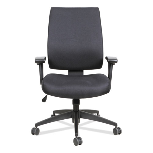 Picture of Alera Wrigley Series High Performance Mid-Back Synchro-Tilt Task Chair, Supports 275 lb, 17.91" to 21.88" Seat Height, Black