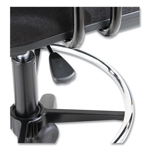 Picture of Alera Interval Series Swivel Task Stool, Supports Up to 275 lb, 23.93" to 34.53" Seat Height, Black Fabric