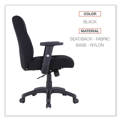 Picture of Alera Kesson Series Petite Office Chair, Supports Up to 300 lb, 17.71" to 21.65" Seat Height, Black