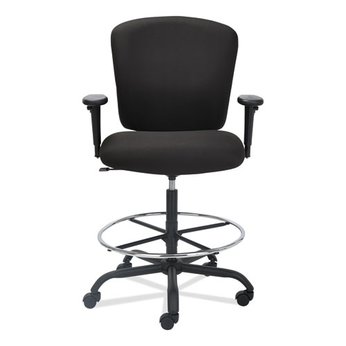 Picture of Alera Mota Series Big and Tall Stool, Supports Up to 450 lb, 28.74" to 32.67" Seat Height, Black