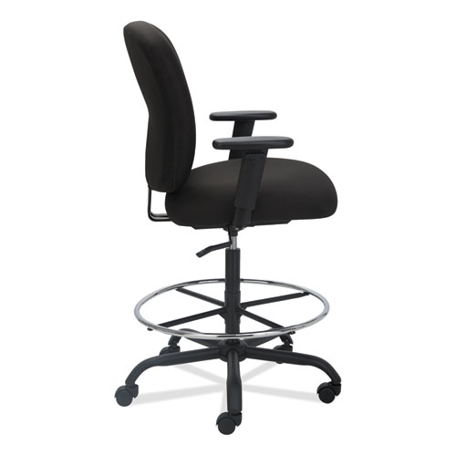 Picture of Alera Mota Series Big and Tall Stool, Supports Up to 450 lb, 28.74" to 32.67" Seat Height, Black