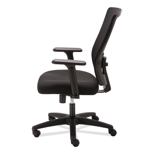 Picture of Alera Envy Series Mesh High-Back Swivel/Tilt Chair, Supports Up to 250 lb, 16.88" to 21.5" Seat Height, Black