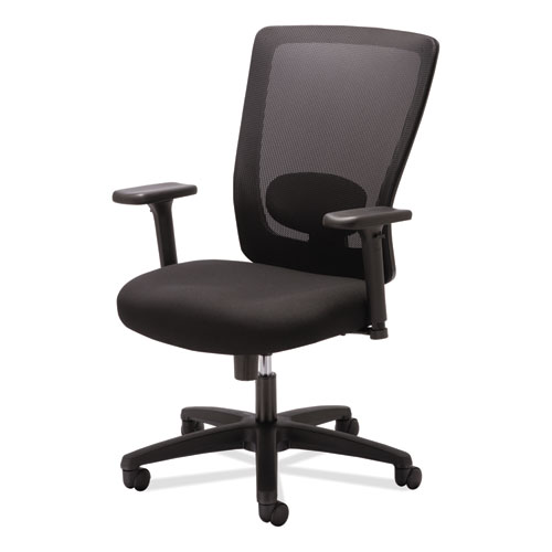 Picture of Alera Envy Series Mesh High-Back Swivel/Tilt Chair, Supports Up to 250 lb, 16.88" to 21.5" Seat Height, Black