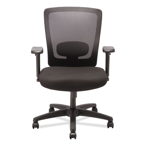 Picture of Alera Envy Series Mesh Mid-Back Swivel/Tilt Chair, Supports Up to 250 lb, 16.88" to 21.5" Seat Height, Black