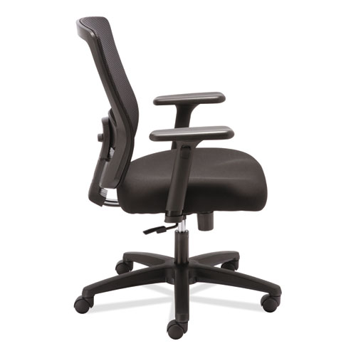 Picture of Alera Envy Series Mesh Mid-Back Swivel/Tilt Chair, Supports Up to 250 lb, 16.88" to 21.5" Seat Height, Black