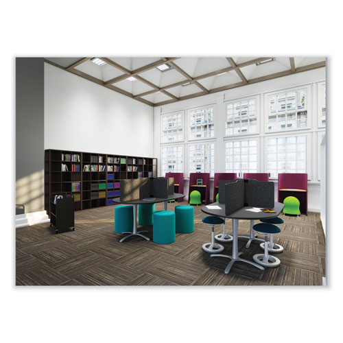 Picture of Zenergy Ball Chair, Backless, Supports Up to 250 lb, Baby Blue Vinyl