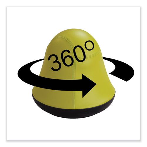 Picture of Runtz Swivel Ball Chair, Backless, Supports Up to 250 lb, Green Vinyl