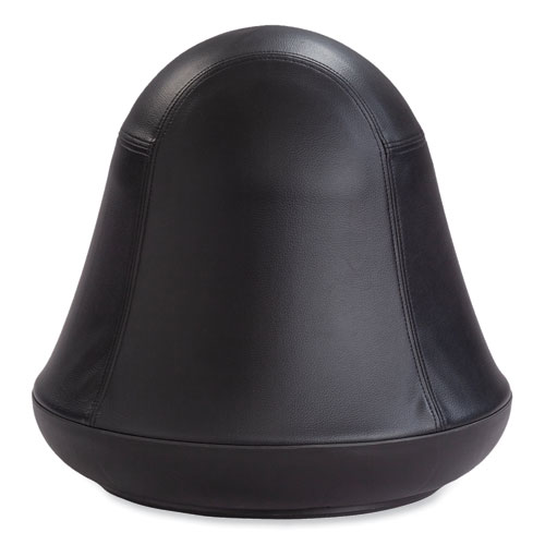 Picture of Runtz Swivel Ball Chair, Backless, Supports Up to 250 lb, Black Vinyl