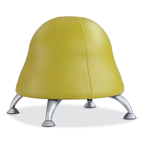 Picture of Runtz Ball Chair, Backless, Supports Up to 250 lb, Green Vinyl Seat, Silver Base