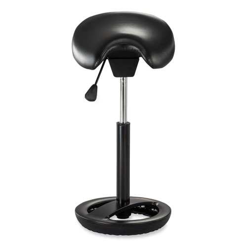 Picture of Twixt Extended-Height Saddle Seat Stool, Backless, Supports Up to 300 lb, 22.9" to 32.7" Seat Height, Black Seat