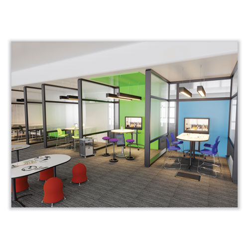 Picture of Zenergy Ball Chair, Backless, Supports Up to 250 lb, Baby Blue Vinyl